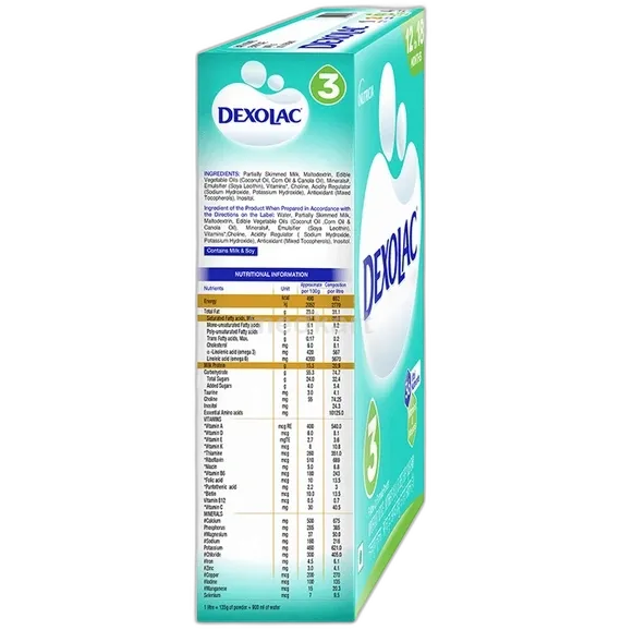 dexolac 3 powder 400 gm
